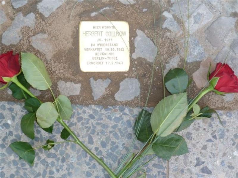 Stolperstein für Herbert Gollnow.