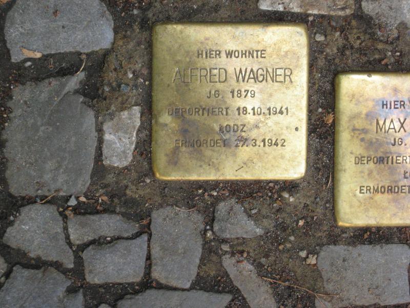 Stolperstein für Alfred Wagner. Copyright: MTS