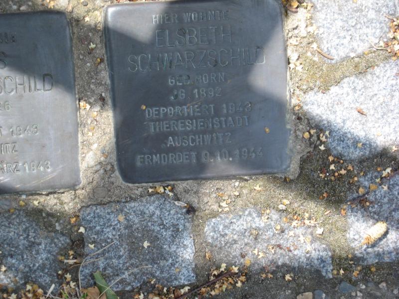 Stolperstein für Elsbeth Schwarzschild. Copyright: MTS