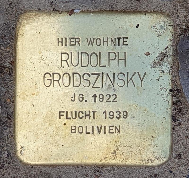 Stolperstein Rudolph Grodszinsky © OTFW