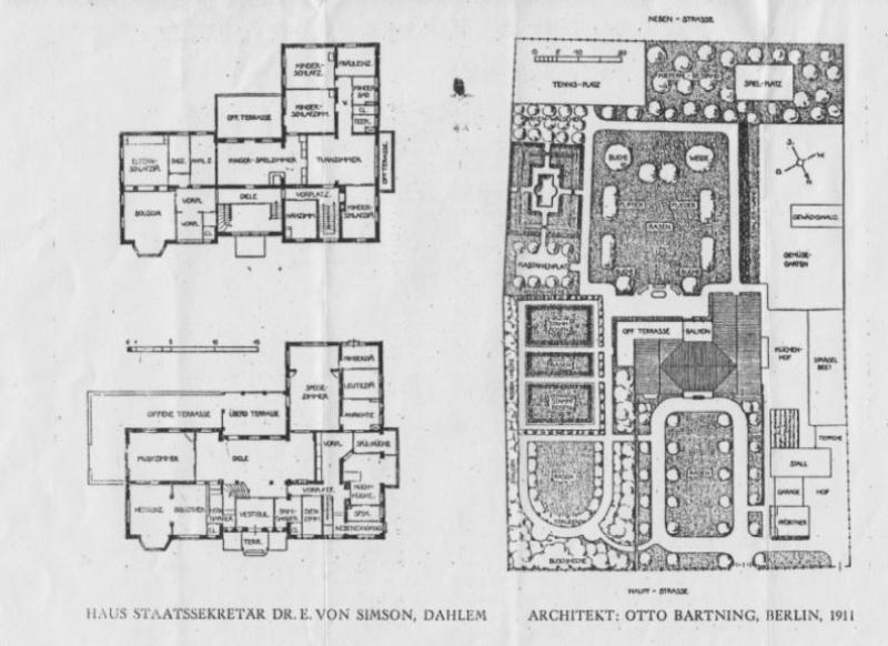 Grundriss des Hauses Messelstraße © Familienbesitz