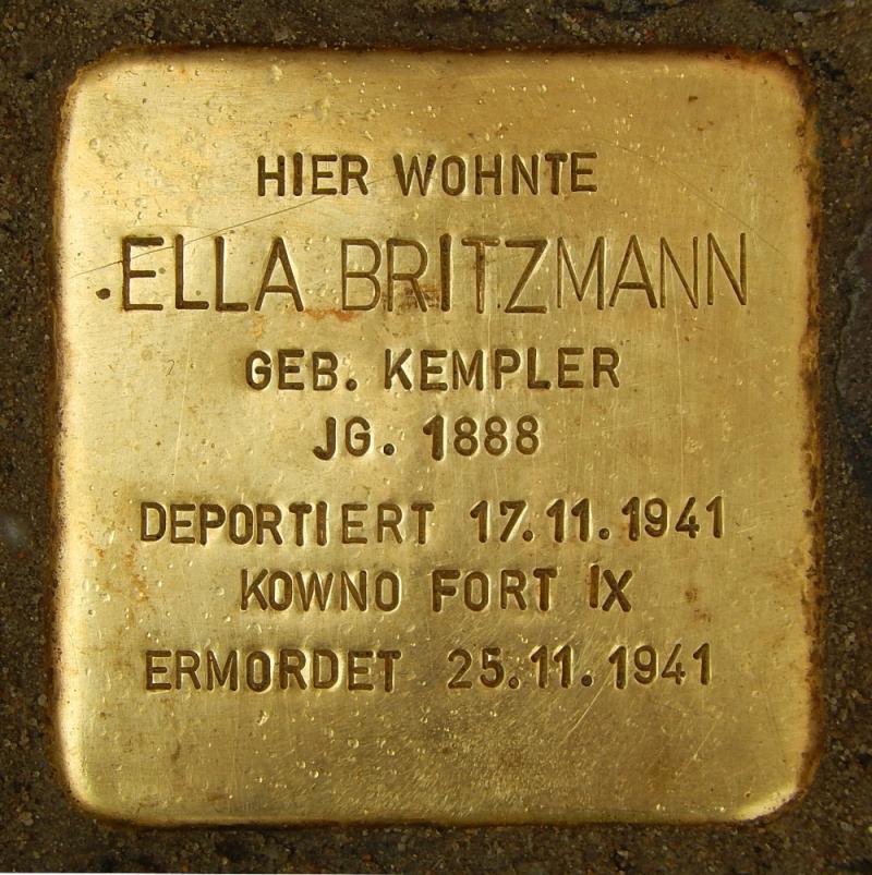 Stolperstein für Ella Britzmann