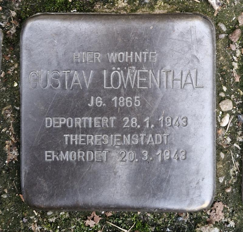 Stolperstein für Gustav Löwenthal © MTS