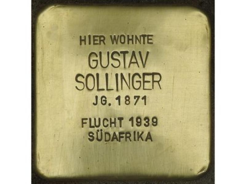 Gustav Sollinger © Stolpersteininitiative, H.J. Hupka