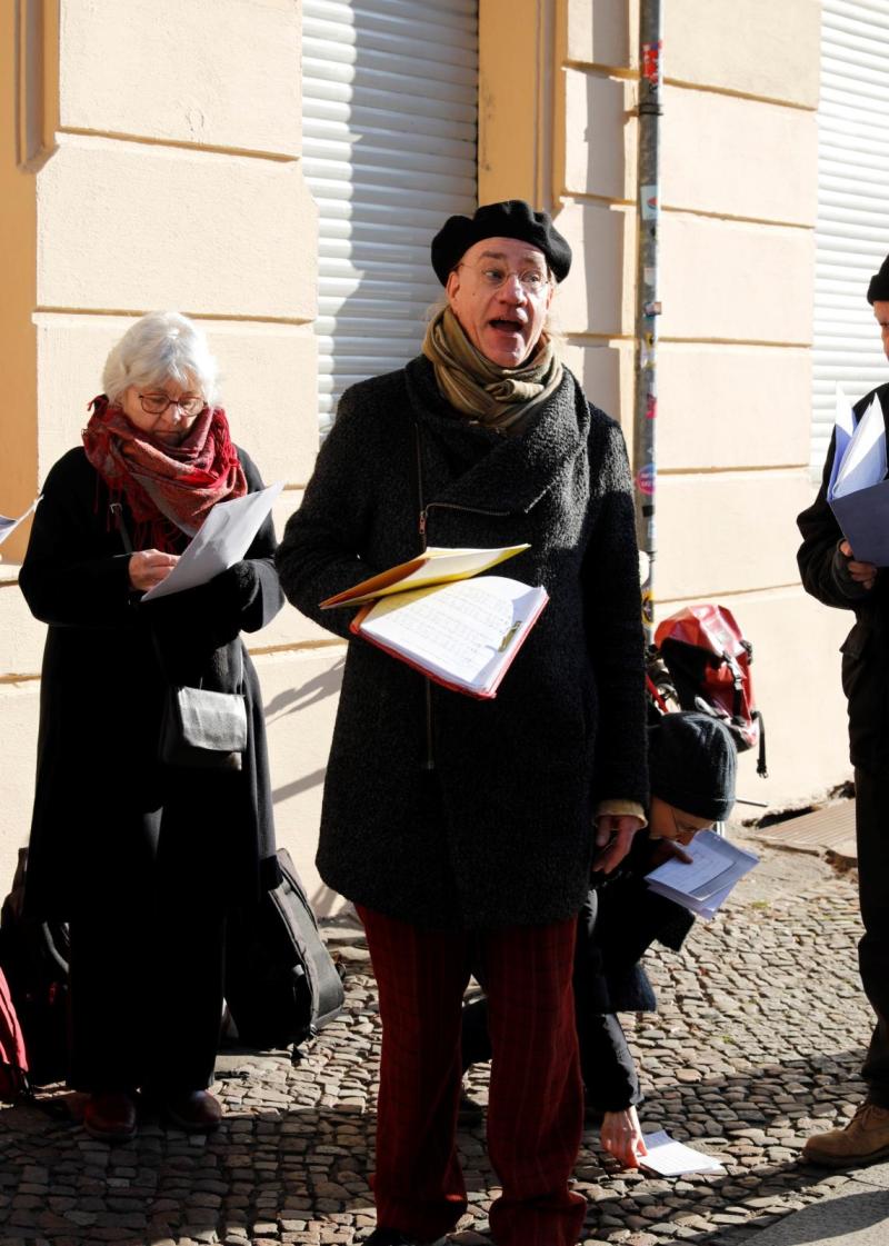 Rupert Haag, Sprecher der Themengruppe Queeramnesty und Pate des Stolpersteins, Foto © H. Bock