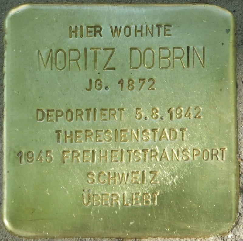 Stolperstein für Moritz Dobrin