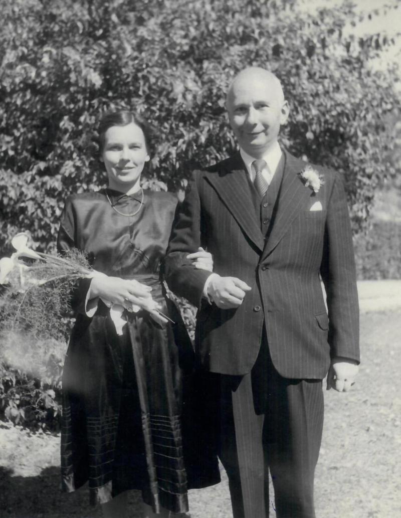 1949 Hochzeit Erika Draeger und Dr. Hans Türk in Pakistan, Foto: privat
