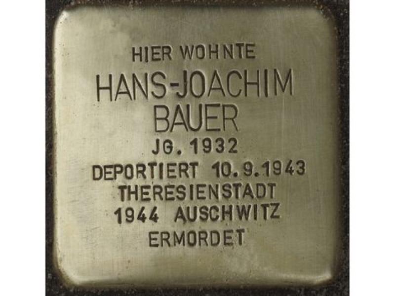 Stolperstein Hans-Joachim Bauer © H. J. Hupka