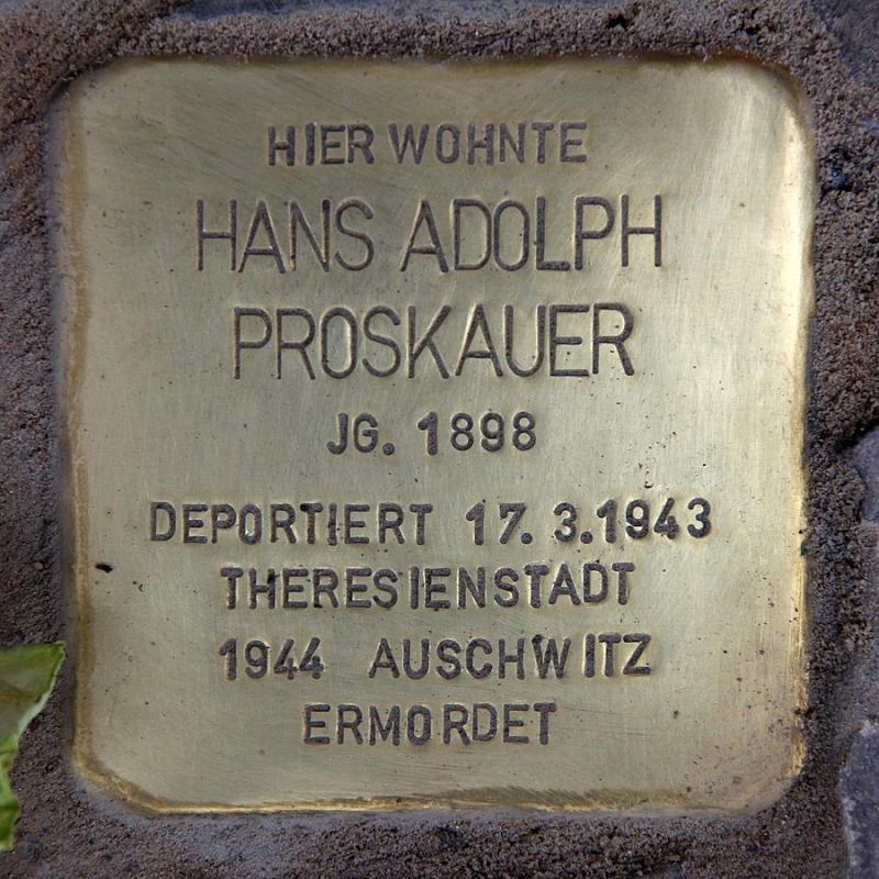 Hans Adolph Proskauer © OTFW