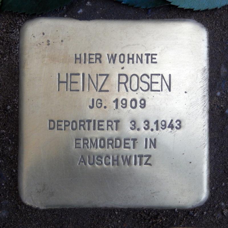 Stolperstein für Heinz Rosen