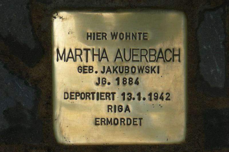 Foto: Initiative Stolpersteine Charlottenburg-Wilmersdorf