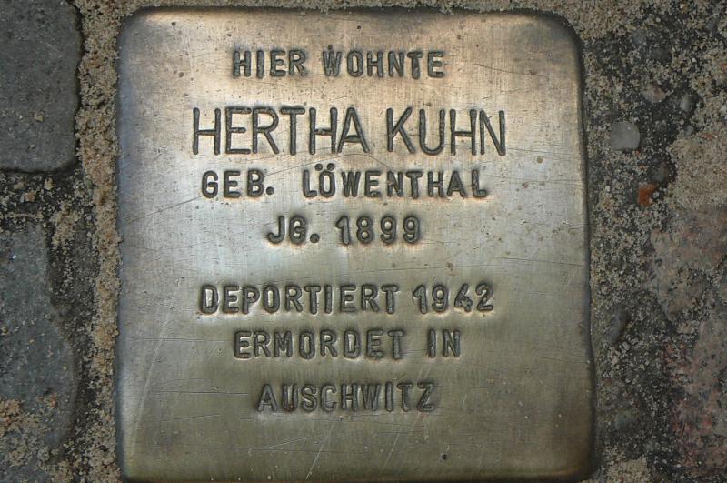 Foto: Initiative Stolpersteine Charlottenburg-Wilmersdorf