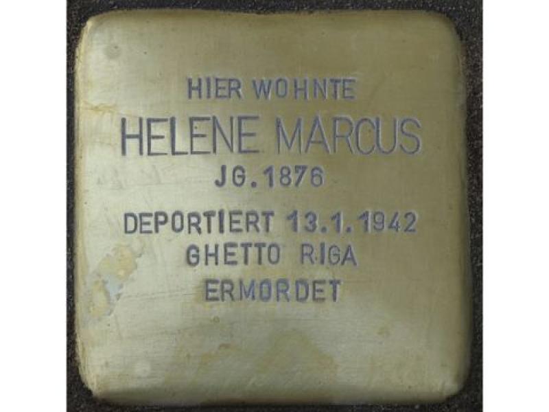 Helene Marcus © Stolpersteininitiative, H.J. Hupka
