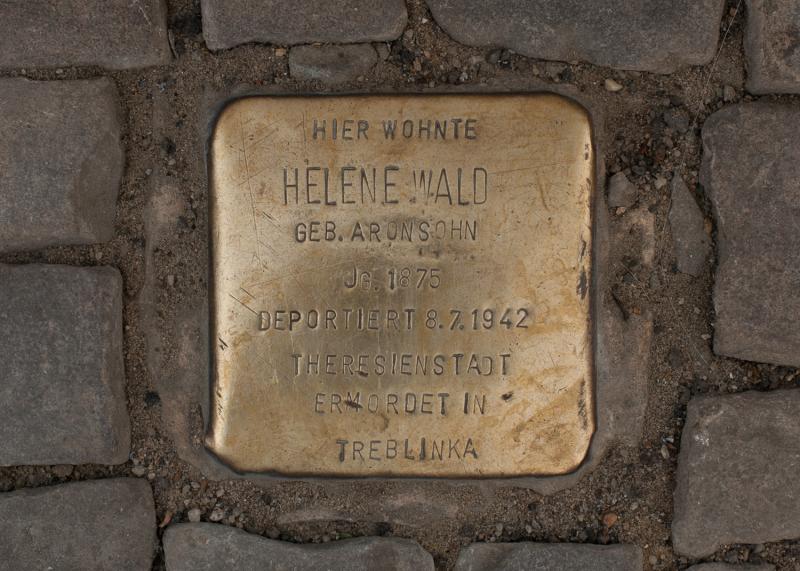 Stolperstein Helene Wald, Foto: Bukschat & Flegel 