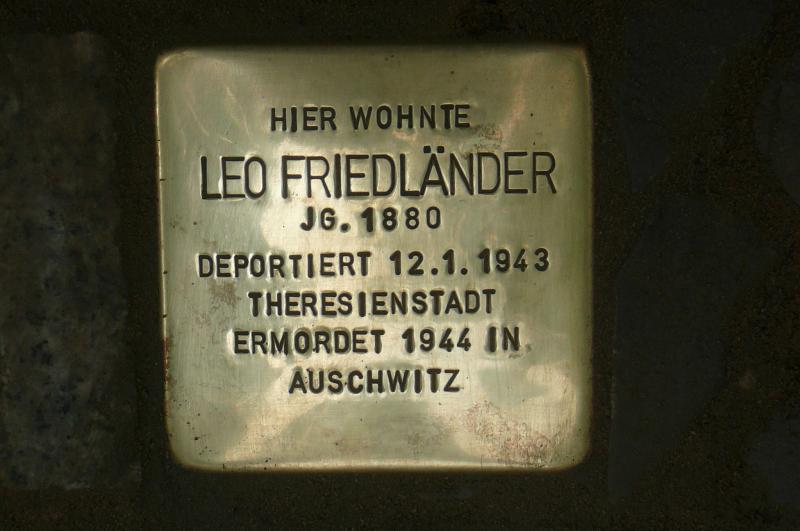 Foto: Initiative Stolpersteine Charlottenburg-Wilmersdorf