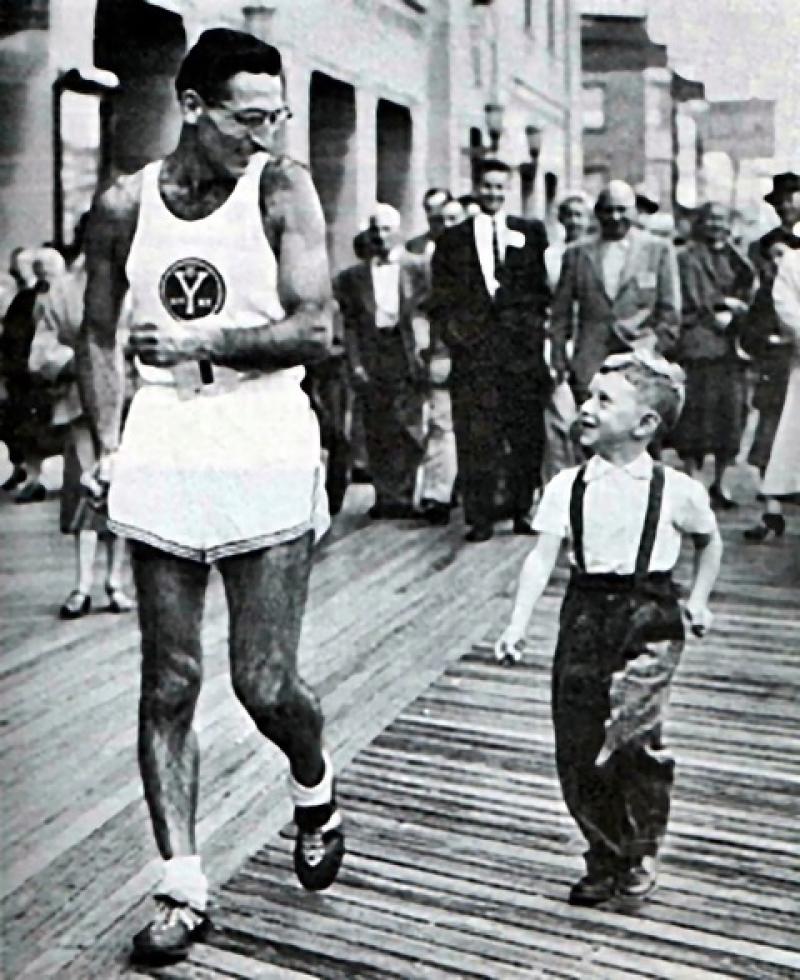 Henry Laskau mit seinem Sohn Howard 1955 © Familienarchiv von Howard und Michael Laskau