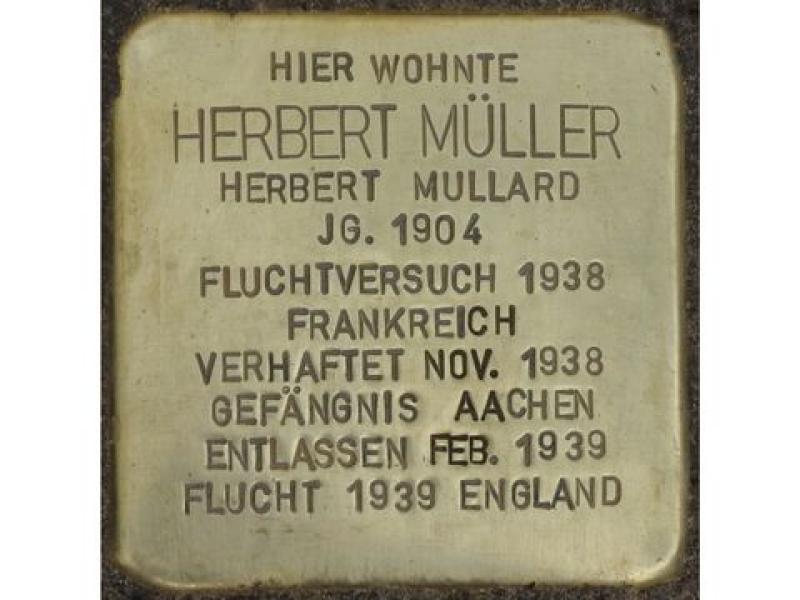 Stolperstein Herbert Müller © H.J. Hupka