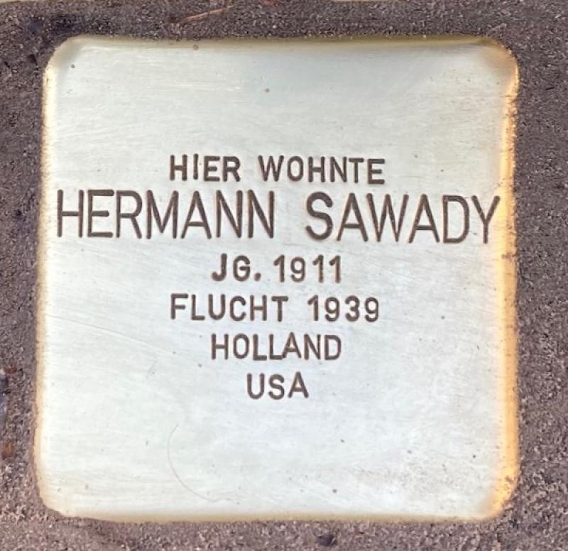 Stolperstein Hermann Sawady © Koordinierungsstelle Stolpersteine Berlin