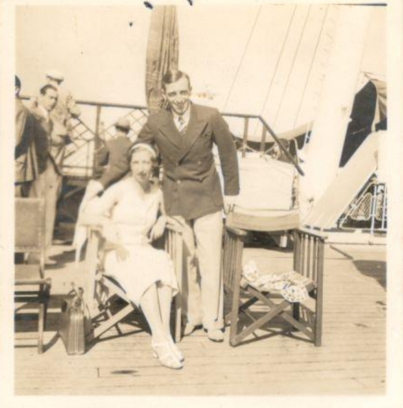 Das junge Ehepaar bei der Ausreise, Quelle: Familienbesitz