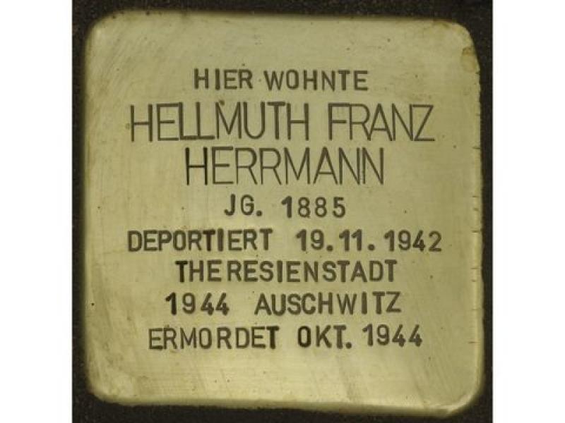 Stolperstein Hellmuth Franz Herrmann © H.J. Hupka