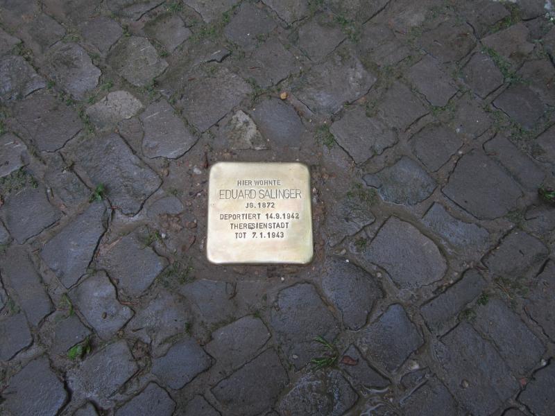 Stolperstein für Eduard Salinger. Copyright: MTS