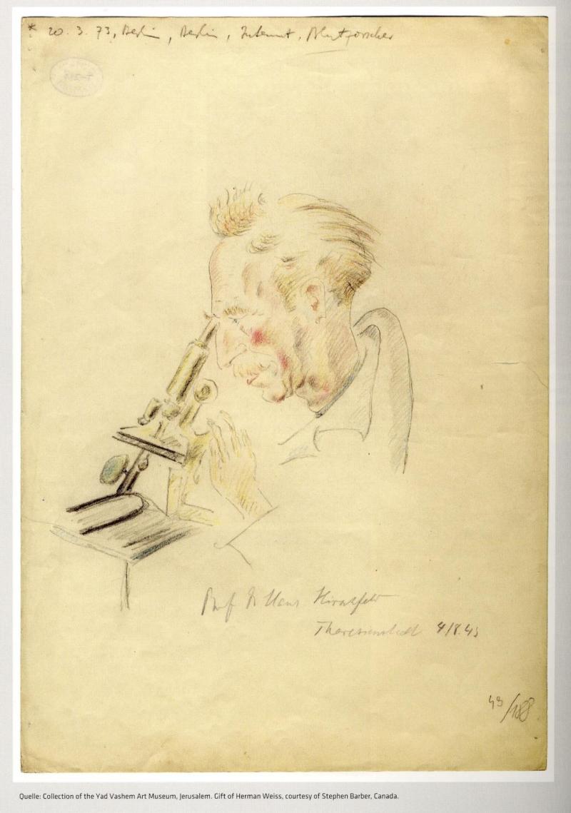 Die im August 1943 in Theresienstadt angefertigte Zeichnung stammt von Max Placek. Bild: Max Placek