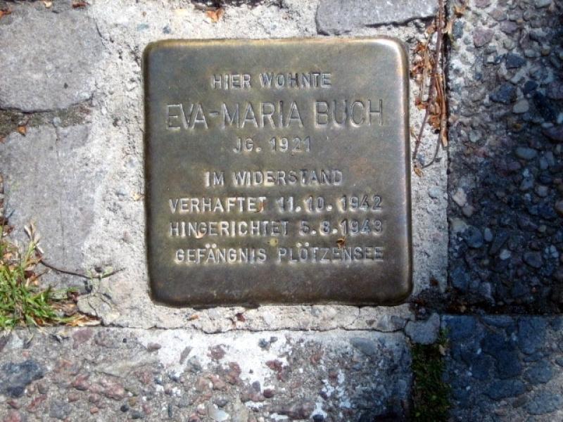 Stolperstein für Eva-Maria Buch. Copyright: MTS