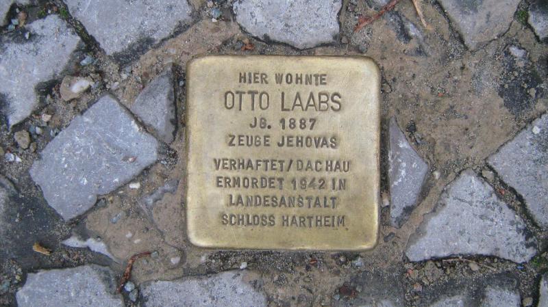 Stolperstein für Otto Laabs. Copyright: MTS