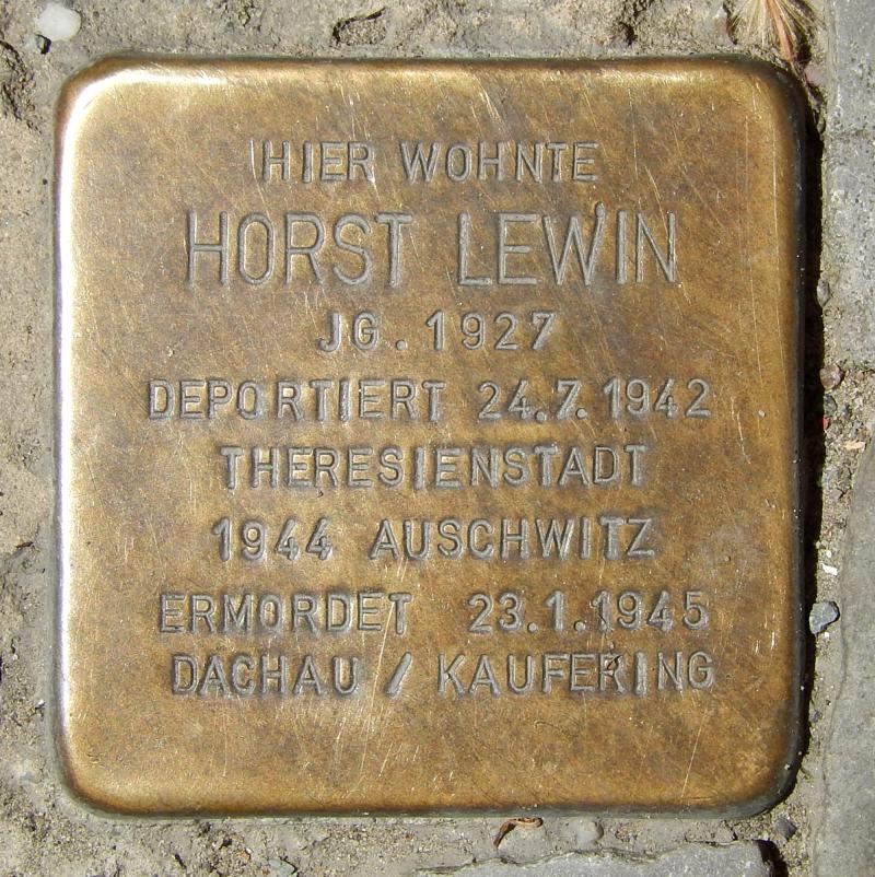 Stolperstein für Horst Lewin
