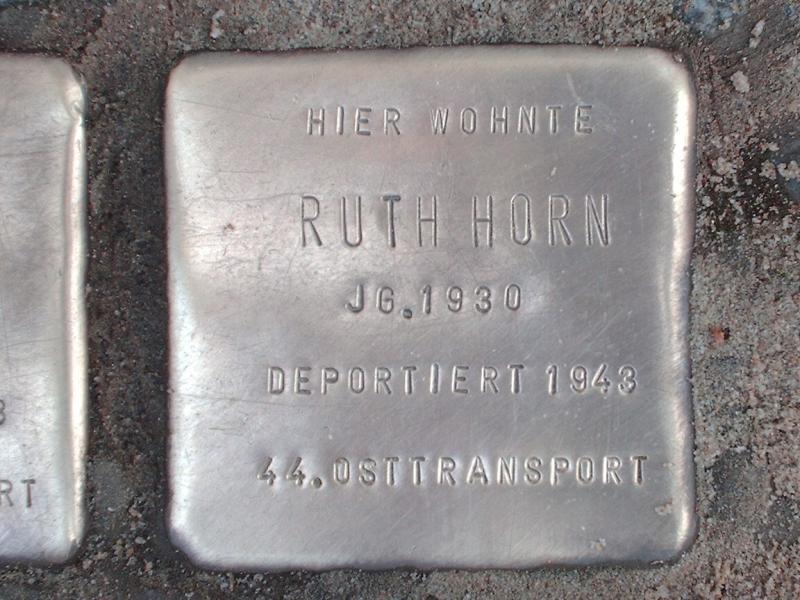 Stolperstein für Ruth Horn