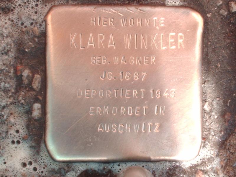 Stolperstein für Klara Winkler