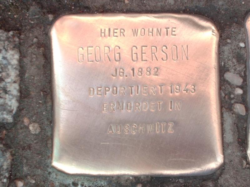 Stolperstein für Georg Gerson
