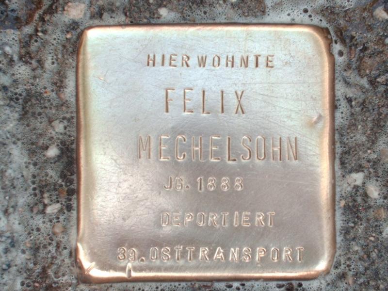 Stolperstein für Felix Mechelsohn
