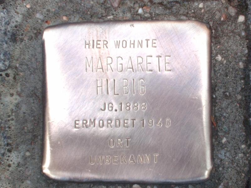 Stolperstein für Margarete Hilbig