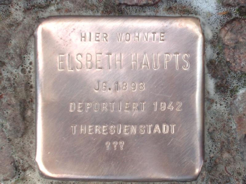Stolperstein für Elsbeth Haupts