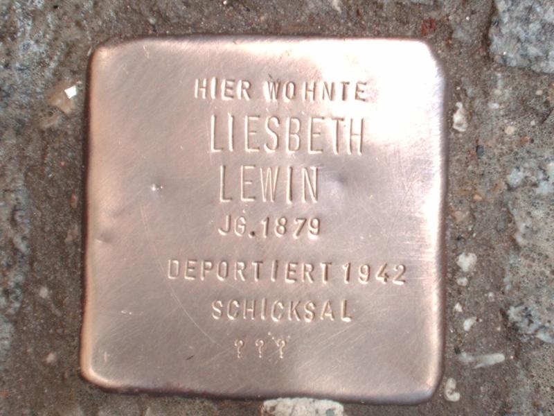 Stolperstein für Lisbeth Lewin