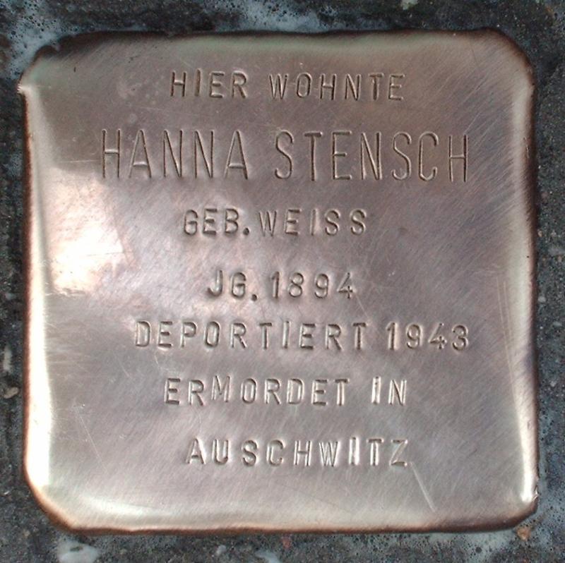 Stolperstein für Hanna Stensch