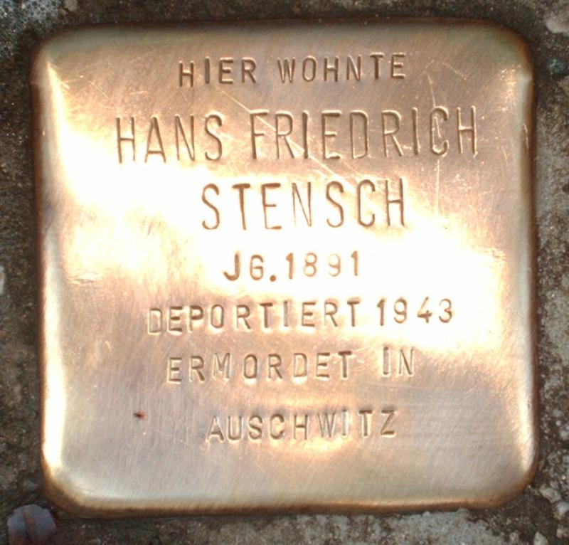 Stolperstein für Friedrich Hans Stensch