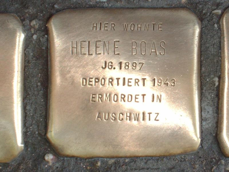 Stolperstein für Helene Boas
