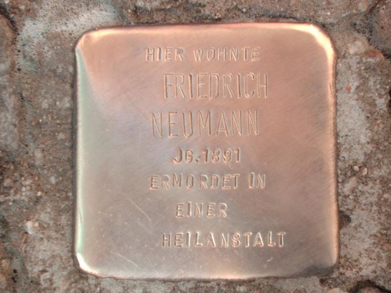Stolperstein für Friedrich Neumann