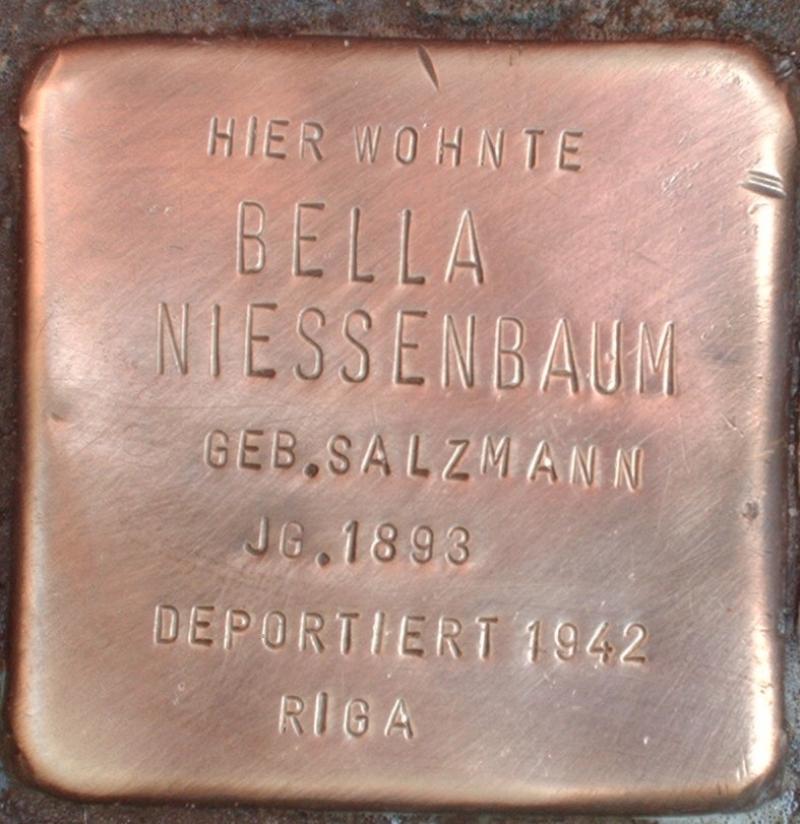 Stolperstein für Bella Niessenbaum