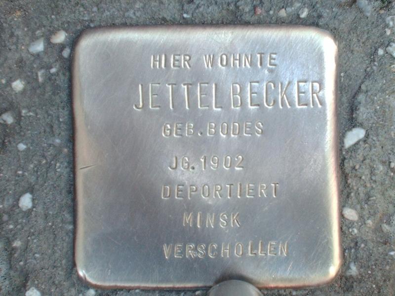 Stolperstein für Jettel Becker