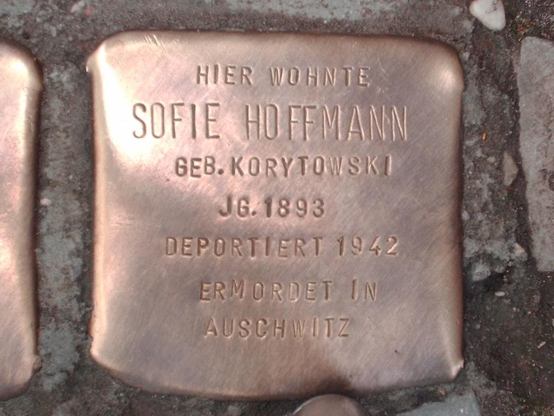 Stolperstein für Sofie Hoffmann