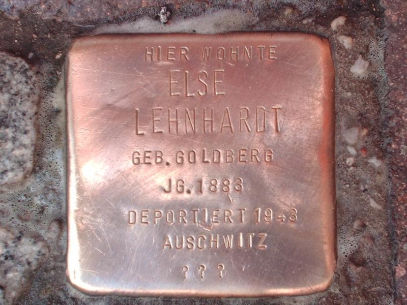 Stolperstein für Else Lehnhardt