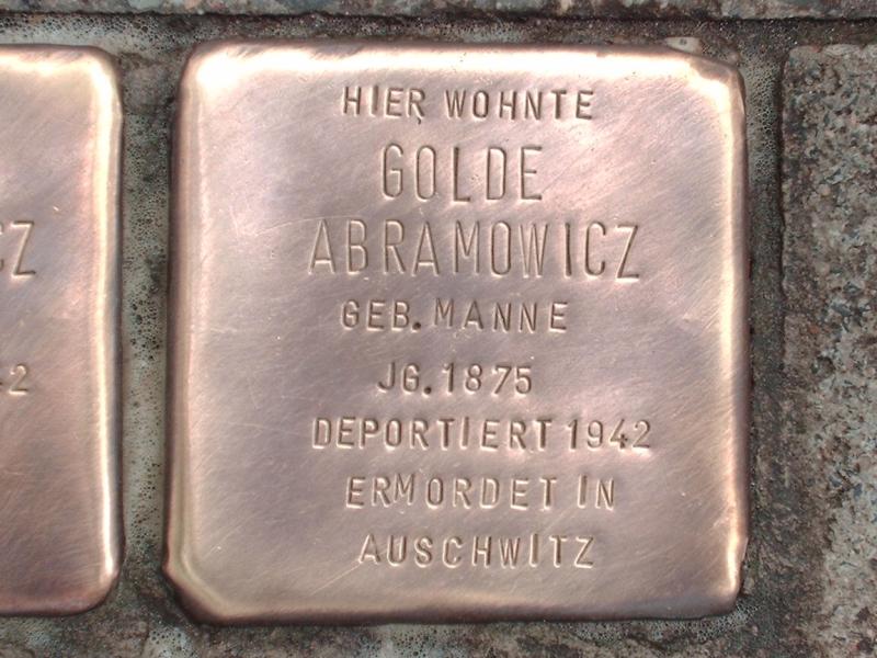 Stolperstein für Golde Abramowicz