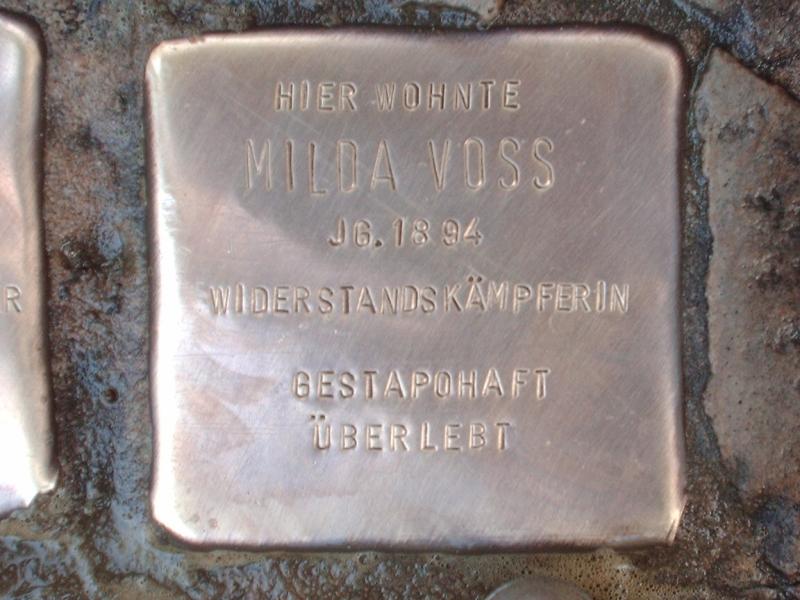 Stolperstein für Milda Voß
