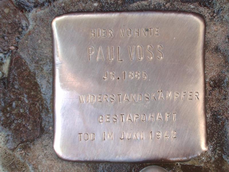 Stolperstein für Paul Voß