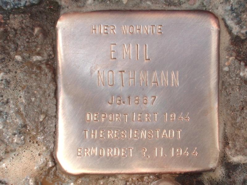 Stolperstein für Emil Nothmann