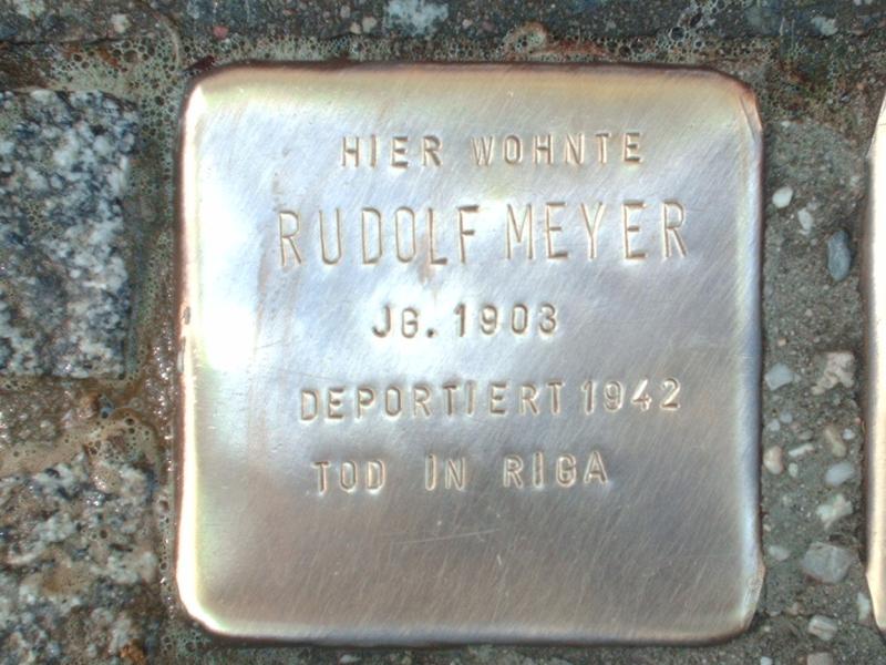 Stolperstein für Rudolf Meyer