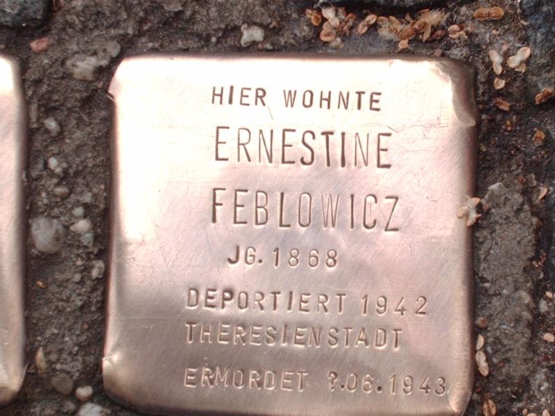 Stolperstein für Ernestine Feblowicz